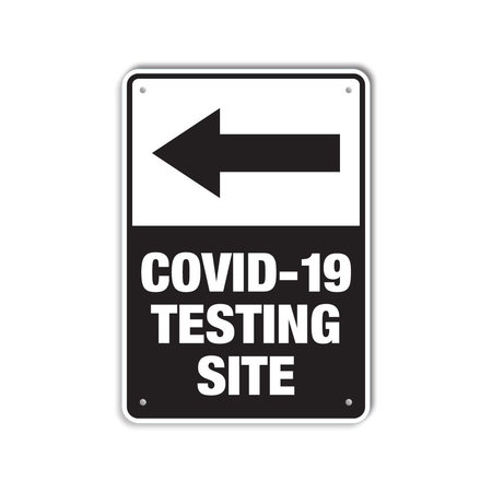 LYLE COVID Plastic Sign, Covid-19 Testing Site, 10x14, LCUV-0005-NP_10x14 LCUV-0005-NP_10x14